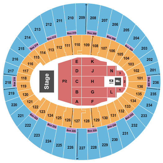 The Kia Forum Mumford & Sons Seating Chart